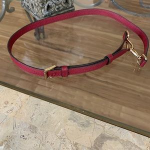 Michael Kors Leather Double Buckle Belt